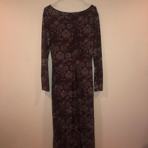 Long Sleeve Autumn Floral Dress